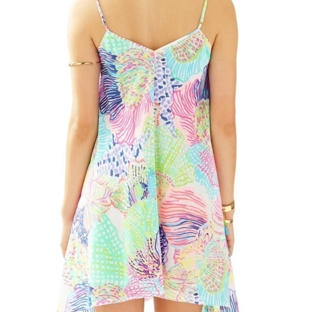 Lilly Pulitzer Clara silk dress in Roar of the Sea - Picture 2 of 3